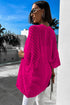 Hollow-out Knit Kimono Lightweight Cardigan